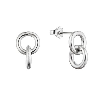 32786 stribrne nausnice visiaci krúžky 61029