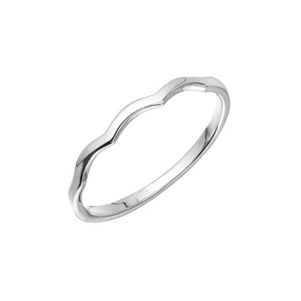 Strieborný prsteň vlnky 65002 (Veľkosť 52 (ø16,6 mm))