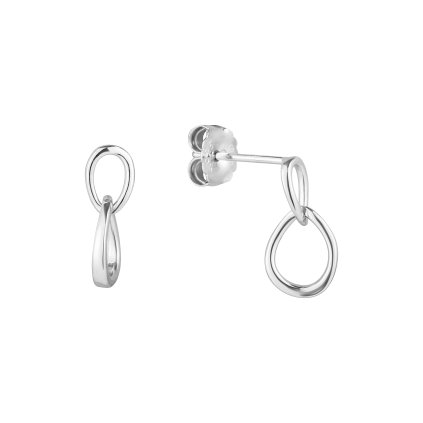 32897 stribrne nausnice dva malé ovalky 61045