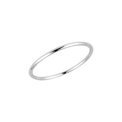 Strieborný prsteň jednoduchý krúžok 65014 (Veľkosť 48 (ø15,3 mm))