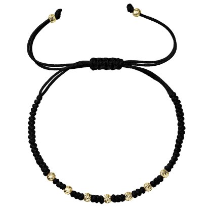 33181 1 kabbalah naramek cerny se zlatymi ozdobnymi kulickami 93t00102 black