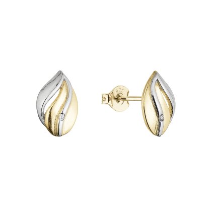 33328 stribrne dvoubarevne nausnice 11556 1