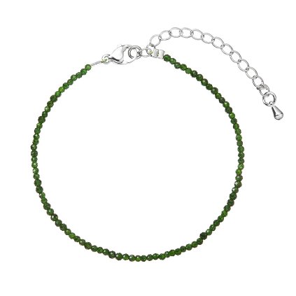 33385 naramek se zelenymi syntetickymi kameny 43055 3 ocel
