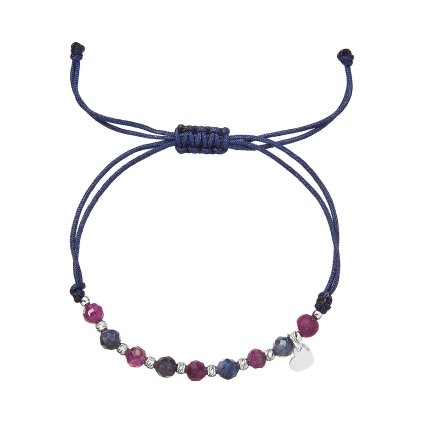 33403 textilni naramek fialovy s koralky ruby a natural sapphire 13059 3