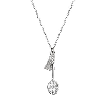 33484 stribrny nahrdelnik badminton 62037