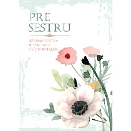 pre sestru úžasnů