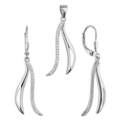 34042 sada sperku vlnky se zirkony 19035 1 crystal