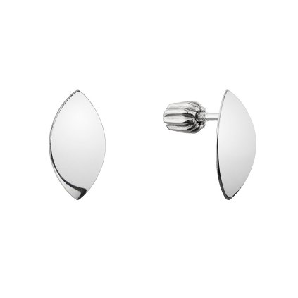 34699 stribrne nausnice leskly listecek 61137