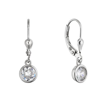 34405 stribrne nausnice se zavesenym zirkonem 11653 1