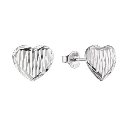 33967 1 stribrne nausnice srdce 61098
