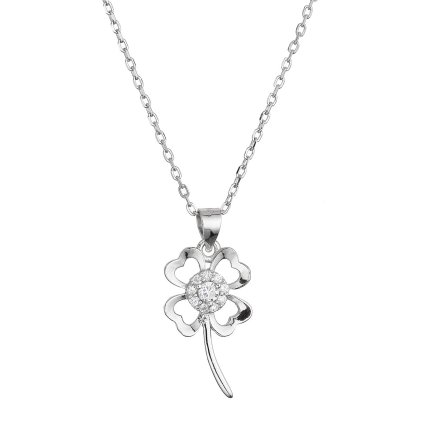 34468 stribrny nahrdelnik kyticka se zirkonovym stredem 12132 1