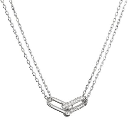 34492 stribrny nahrdelnik s elegantnim uzlem a zirkony 12142 1