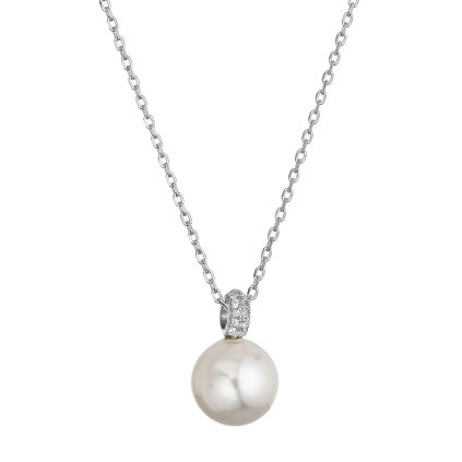 34516 stribrny nahrdelnik s shell perlickou a zirkony 12143 1