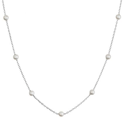 35005 stribrny nahrdelnik se shell perlickami 12145 1