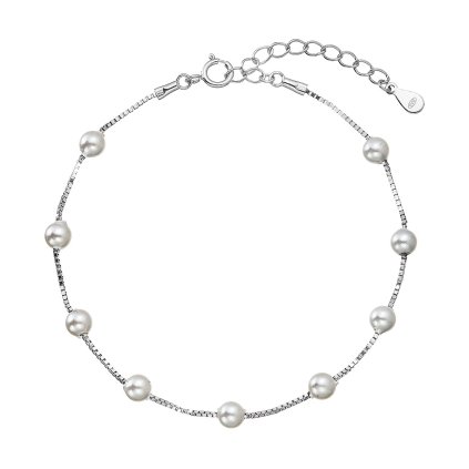 35032 stribrny naramek s shell perlickami 13082 1