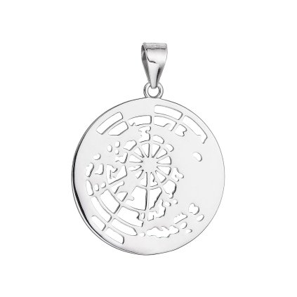 33772 stribrny privesek mapa sveta 64066