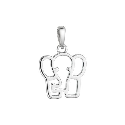 34828 stribrny privesek slon 64043