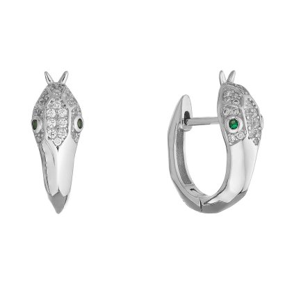 36487 stribrne krouzky ve tvaru hada 11776 3