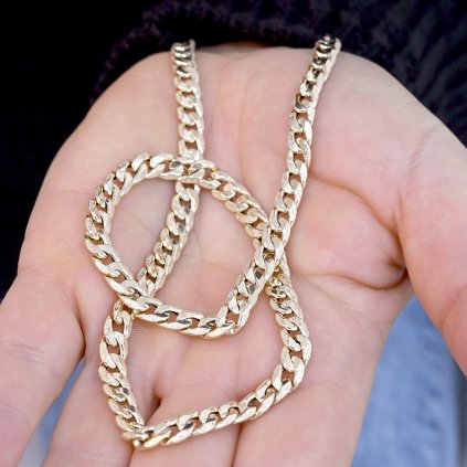 Zlatý 14kt reťaz 90A00026 (Délka v cm 55 cm)