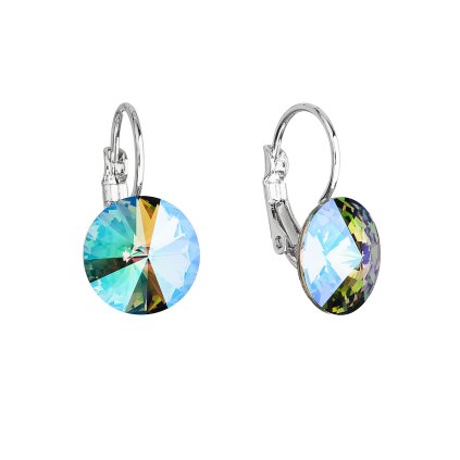 18359 nausnice bizutéria so swarovski kryštálmi zelene fialove kulate 51002 5