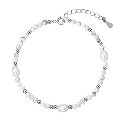 13113.1 white howlite perla