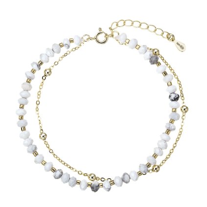 13115.1 white howlite glass au