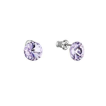 18590 nausnice bizutéria so swarovski kryštálmi fialove kulate 51037 3 violet