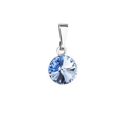 19001 prívesok bizutéria so swarovski kryštálmi modry guľaty 54018 3 sapphire