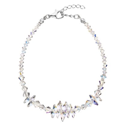 20606 stribrny naramok so swarovski kryštálmi ab efekt 33107 2