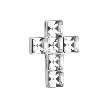 20657 stribrny prívesok s kryštálmi swarovski biely krízok 34236 1