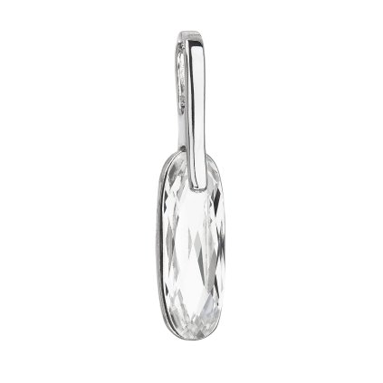20672 strieborný prívesok s kryštálmi swarovski biely oval 34241 1