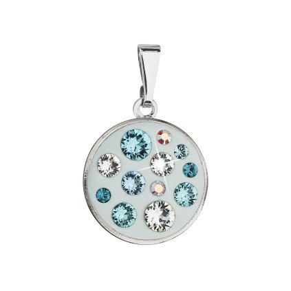 20828 prívesok bizutéria so swarovski kryštálmi svetlo modry guľaty 54024 3