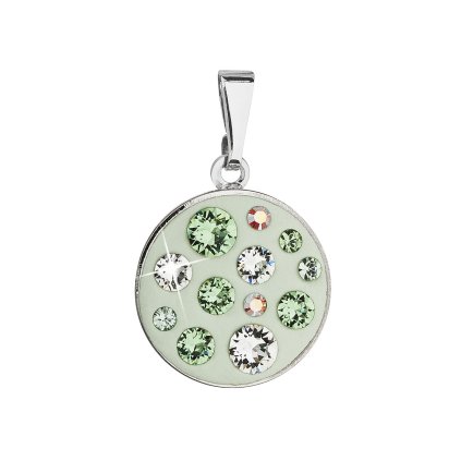 20831 prívesok bizutéria so swarovski kryštálmi zeleny guľaty 54024 3