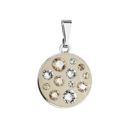 20843 prívesok bizutéria so swarovski kryštálmi hnedé guľaty 54024 3 sun