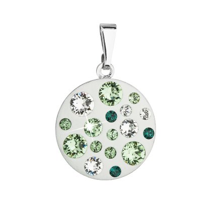 20864 prívesok bizutéria so swarovski kryštálmi zeleny guľaty 54022 3