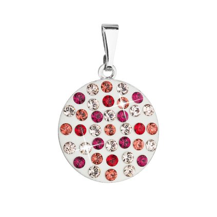 20882 prívesok bizutéria so swarovski kryštálmi cerveny guľaty 54021 3 light siam