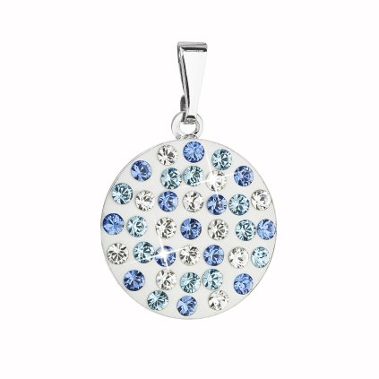 20888 prívesok bizutéria so swarovski kryštálmi modry guľaty 54021 3 sapphire