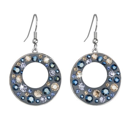 20897 nausnice bizutéria so swarovski kryštálmi modre kulate 51040 3