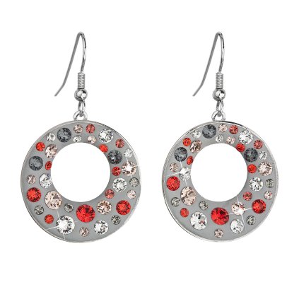 20900 nausnice bizutéria so swarovski kryštálmi oranzove kulate 51040 3 grey mix