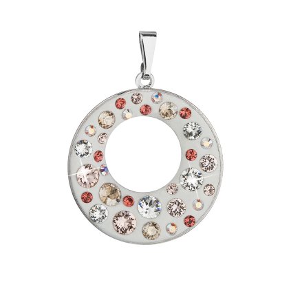 20930 prívesok bizutéria so swarovski kryštálmi sedy guľaty 54026 3