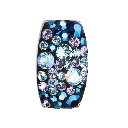 21422 stribrny prívesok s kryštálmi swarovski modry obdĺžnik 34194 3 blue style