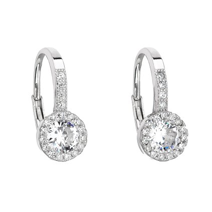 21968 stribrne nausnice visiace so zirkónom v bielej farbe 11202 1