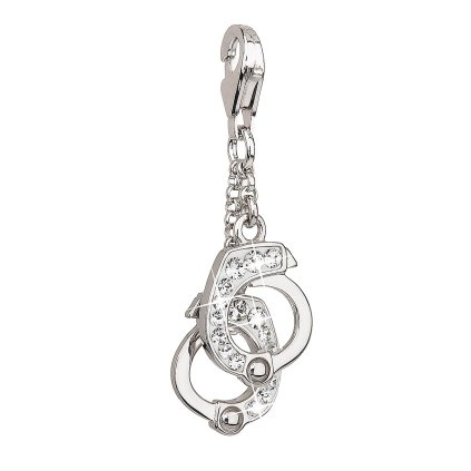 22250 stribrny prívesok s kryštálmi biela putá 34820 1