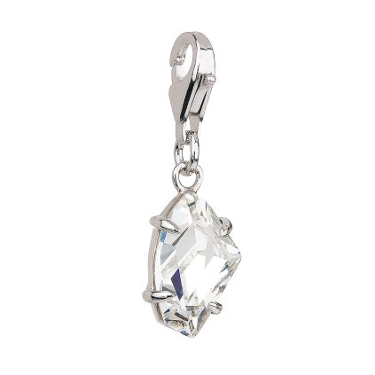 22256 stribrny prívesok s kryštálmi biely 34815 1