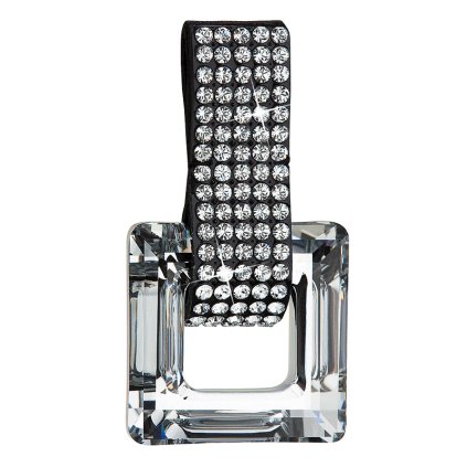 22403 kozene prívesok s kryštálmi cierny 34129 5