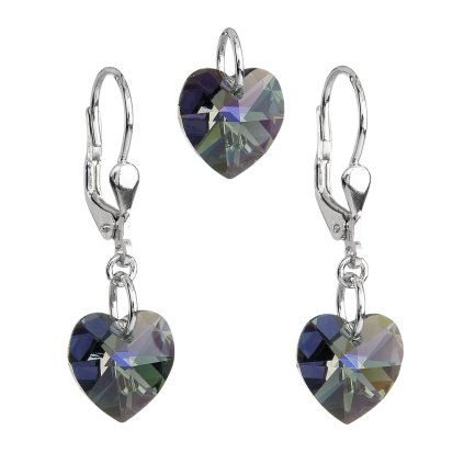 22988 sada šperku s kryštálmi swarovski nausnice a prívesok seda srdca 39003 4