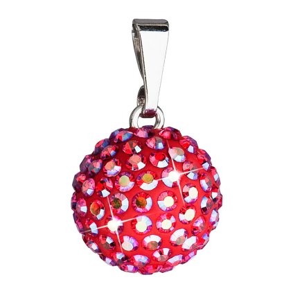 23048 strieborný prívesok s kryštálmi červené guľaty 734080 4