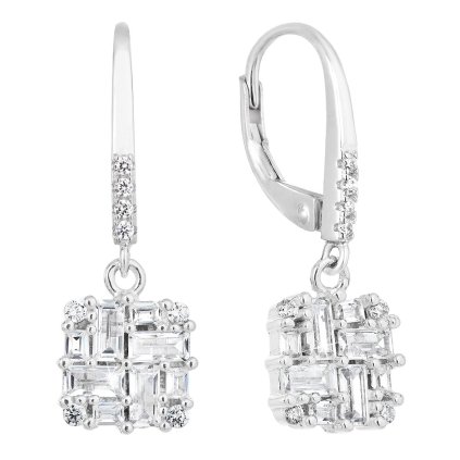 24077 stribrne nausnice visiace so zirkónom biely kosoštvorec 11297 1