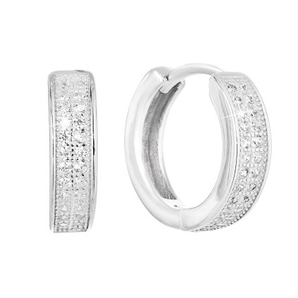 24137 stribrne nausnice kruhy so zirkónom v bielej farbe 11317 1