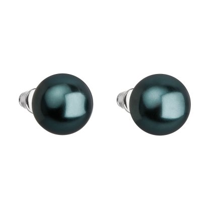 24320 nausnice bizutéria s perlou zelene kulate 71069 3